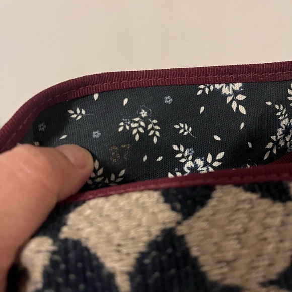 Muné Slippers Blue/cream Almond Toe Pull On Sustainable Flat Shoes Sz 37 (US 7) - Picture 9 of 9